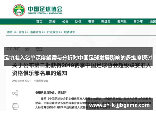 足协准入名单深度解读与分析对中国足球发展影响的多维度探讨 足协准入名单深度解读与分析对中国足球发展影响的多维度探讨